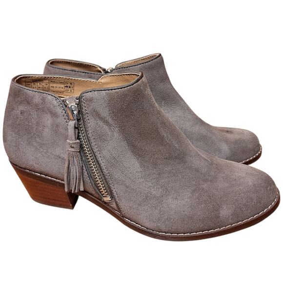 Vionic Joy Serena suedue Ankle boots 7.5 womens toupe beige casual booties - Picture 1 of 7